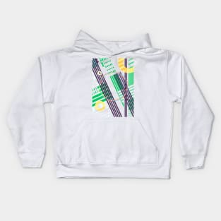 Geometric cheerful abstract colourful Kids Hoodie